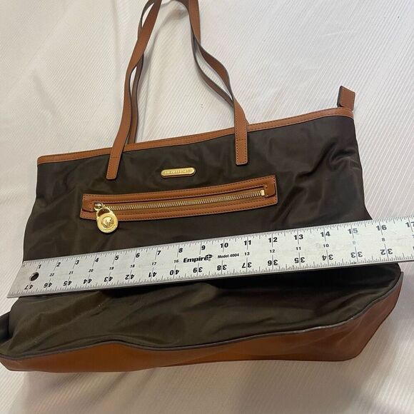 Michael Kors Brown Nylon Kempton Tote Purse - Picture 5 of 10